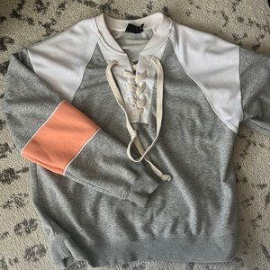 Urban Outfitters Lace Up Crewneck